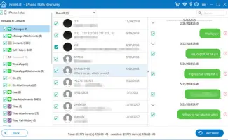 Recover SMS from iTunes