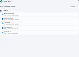 Argente Registry Cleaner screenshot 3