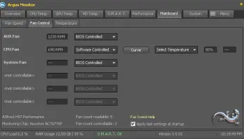 Fan Control Main GUI. How to control fans based on e.g. GPU temperature