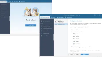 Auslogics Duplicate File Finder: Ready-to-scan screen beside file search criteria