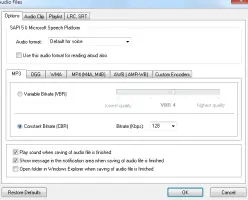 Balabolka. Audio Files