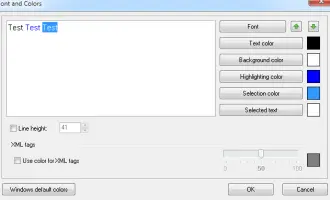 Balabolka. Font and Colors