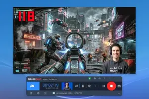 High-quality game and webcam recording
