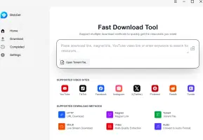 BlobGet home interface preview