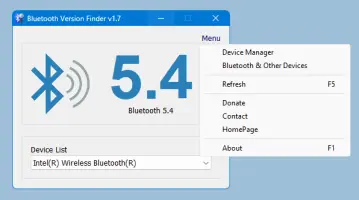 Bluetooth version finder main