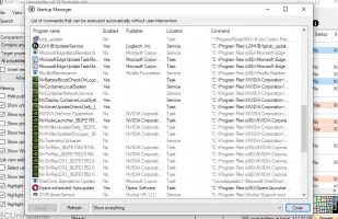 Startup manager preview