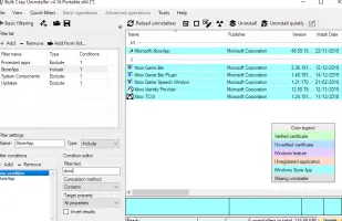 Advanced filtering