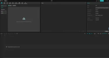 CapCut editing workspace