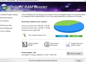 ChrisPC RAM Booster screenshot 1