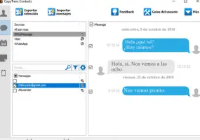 CopyTrans Contacts mensajes