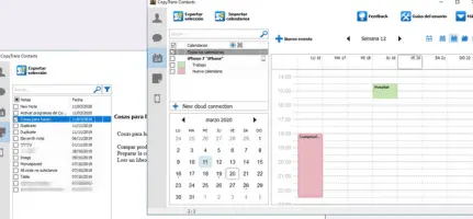 CopyTrans Contacts notas con calendario