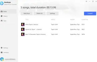 converting Deezer songs