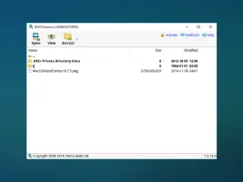 DMG Extractor running on Windows