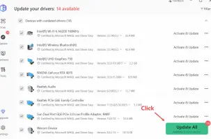 Step 2. Click Update All