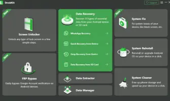 DroidKit: DroidKit dashboard with recovery, system fix, and device management tools