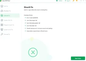 Step 1: Choose DLL Error Type