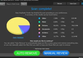 Easy Duplicate Finder - Scan Completed