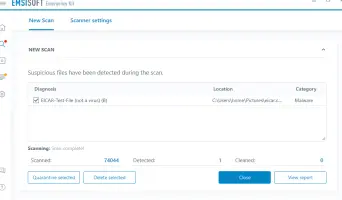 Emsisoft Emergency Kit screenshot 5