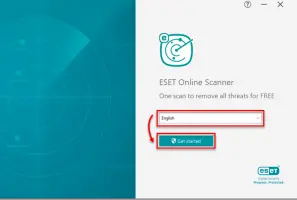 ESET Online Scanner screenshot 1