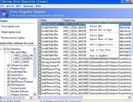 Eusing Free Registry Cleaner screenshot 1