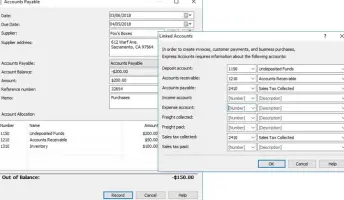 Express Accounts Accounting Software Accounts Payable screenshot