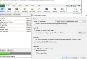 Express Burn CD/DVD/Blu-Ray disc burning software screenshot