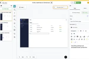 The Folge editor with a captured guide open