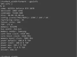 FurMark 2, command line