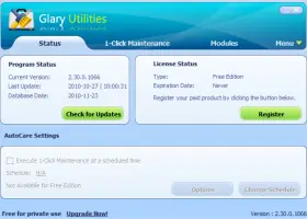 Glary Utilities screenshot 1