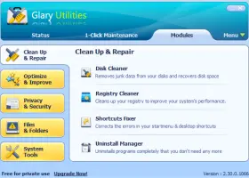 Glary Utilities screenshot 2