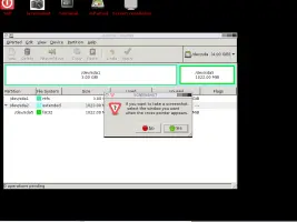 GParted Live screenshot 4