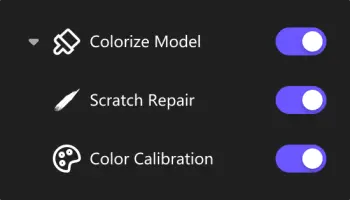 photo enhancer with colorize model