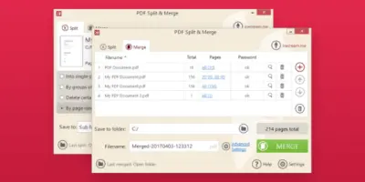 Consequent PDF split and merge
