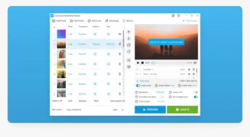IceCream Slideshow Maker: Slideshow Maker project with a title slide preview
