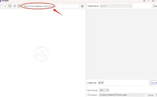 Paste profile url in Imaget