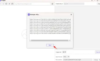 Imaget paste multiple image urls