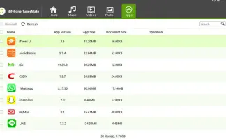 Screenshots of TunesMate