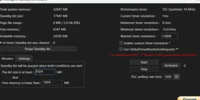 Download Intelligent standby list cleaner (ISLC) 1.0.4.8