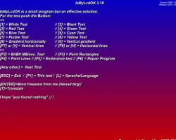 Check for dead/paralysed/stuck pixels on LCD