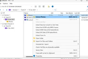 IsoBuster screenshot 2