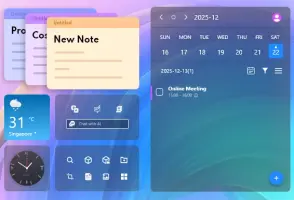 Desktop Organizer with Rich Widgets