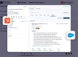 Krisp: Meeting summary displayed in a HubSpot integration