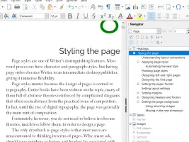 Writer screenshot