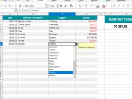 Calc screenshot