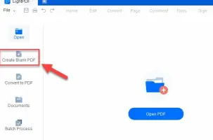 create blank PDF