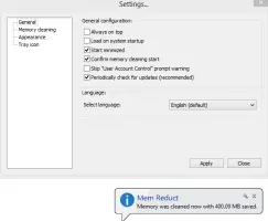 Mem Reduct screenshot 2