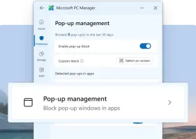 Pop-up management