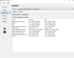 MiKTeX Console: update
