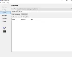 MiKTeX Console: pre update