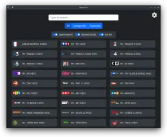 Open TV: Open TV channel browser with search, filters, and channel listings